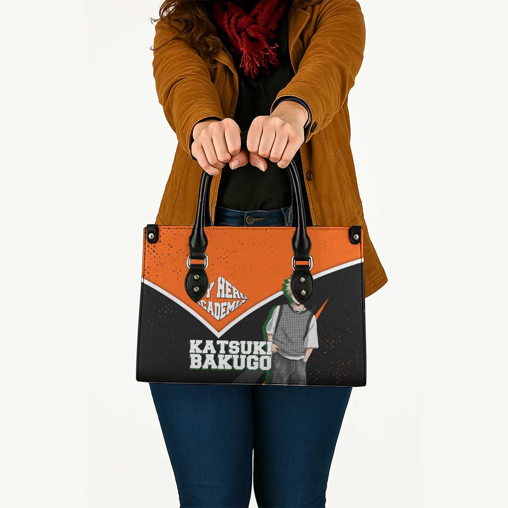 Katsuki Bakugo My Hero Academia Leather Bag Anime Grunge Splatter Graphic Style
