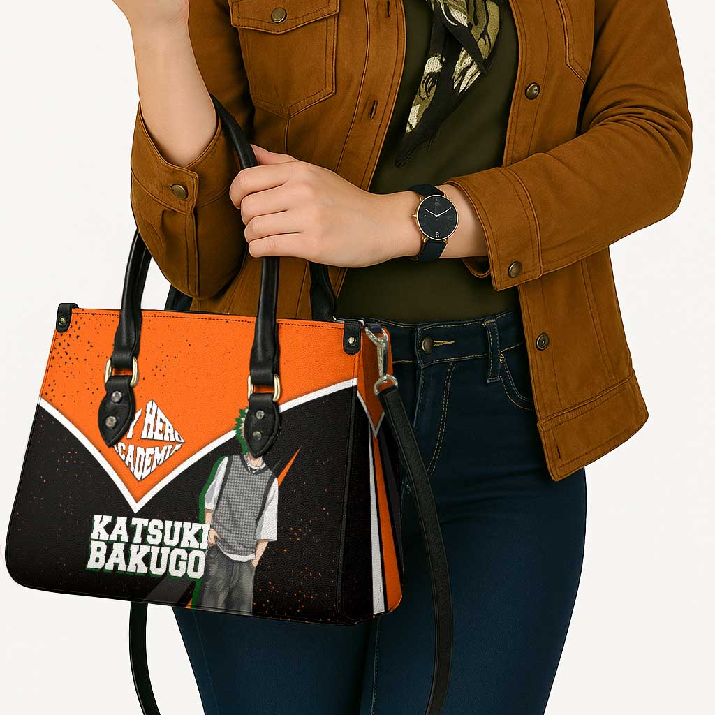 Katsuki Bakugo My Hero Academia Leather Bag Anime Grunge Splatter Graphic Style