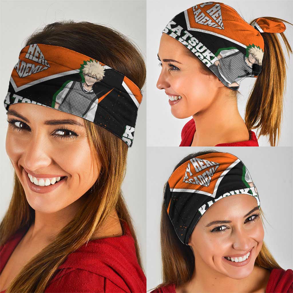 Katsuki Bakugo My Hero Academia Neck Gaiter Anime Grunge Splatter Graphic Style
