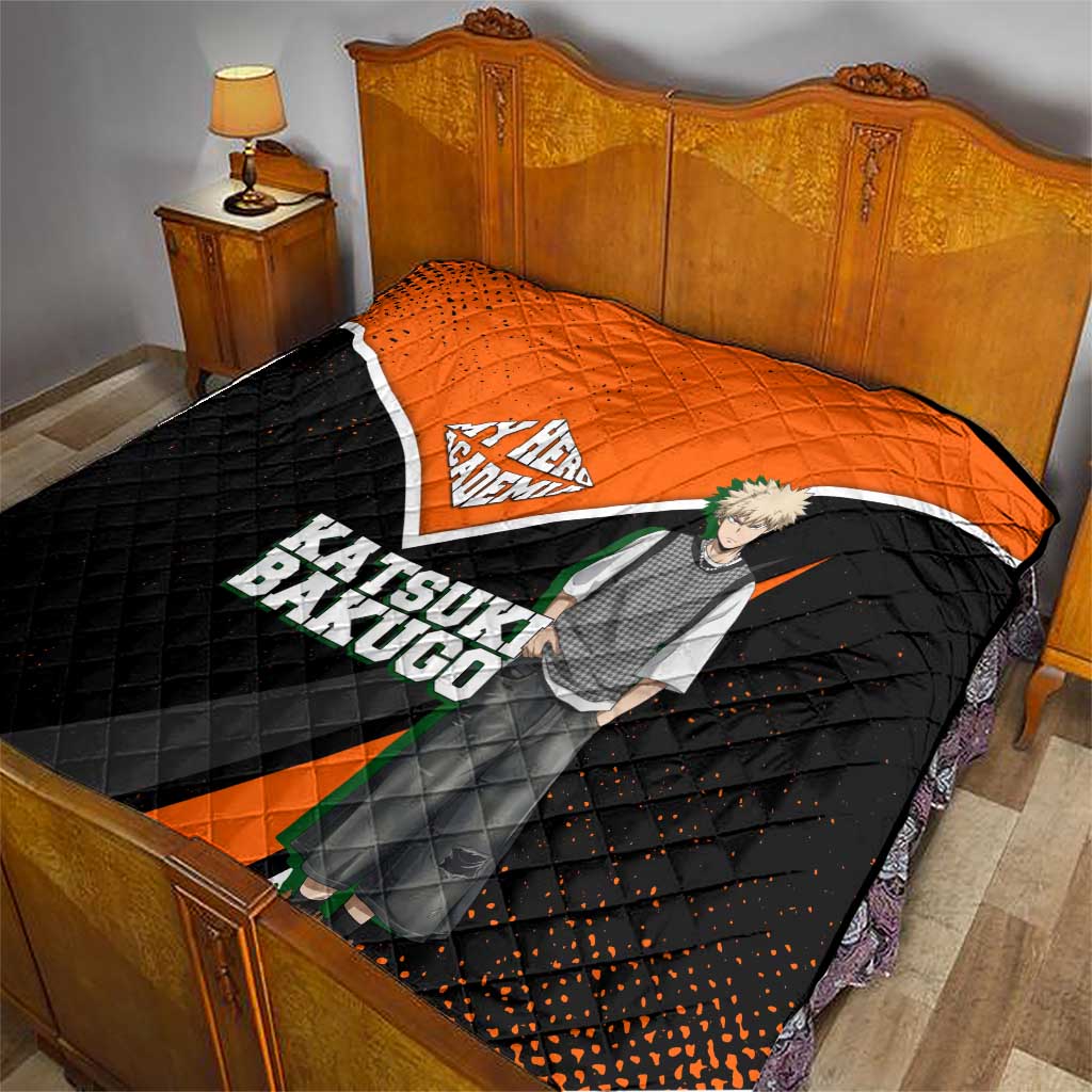 Katsuki Bakugo My Hero Academia Quilt Anime Grunge Splatter Graphic Style