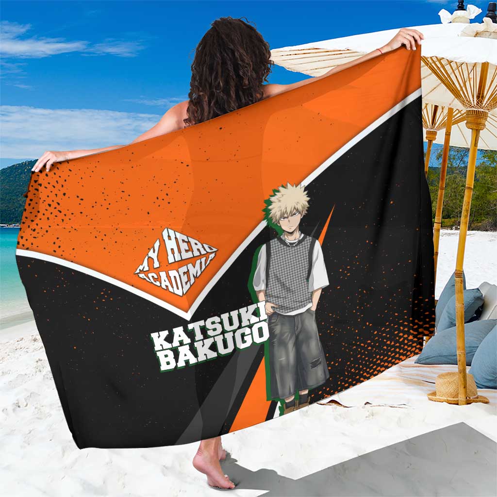 Katsuki Bakugo My Hero Academia Sarong Anime Grunge Splatter Graphic Style