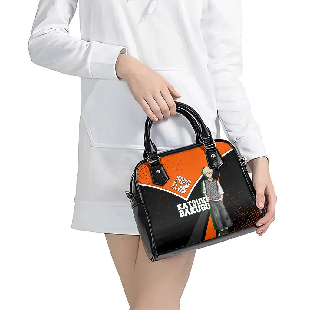 Katsuki Bakugo My Hero Academia Shoulder Handbag Anime Grunge Splatter Graphic Style