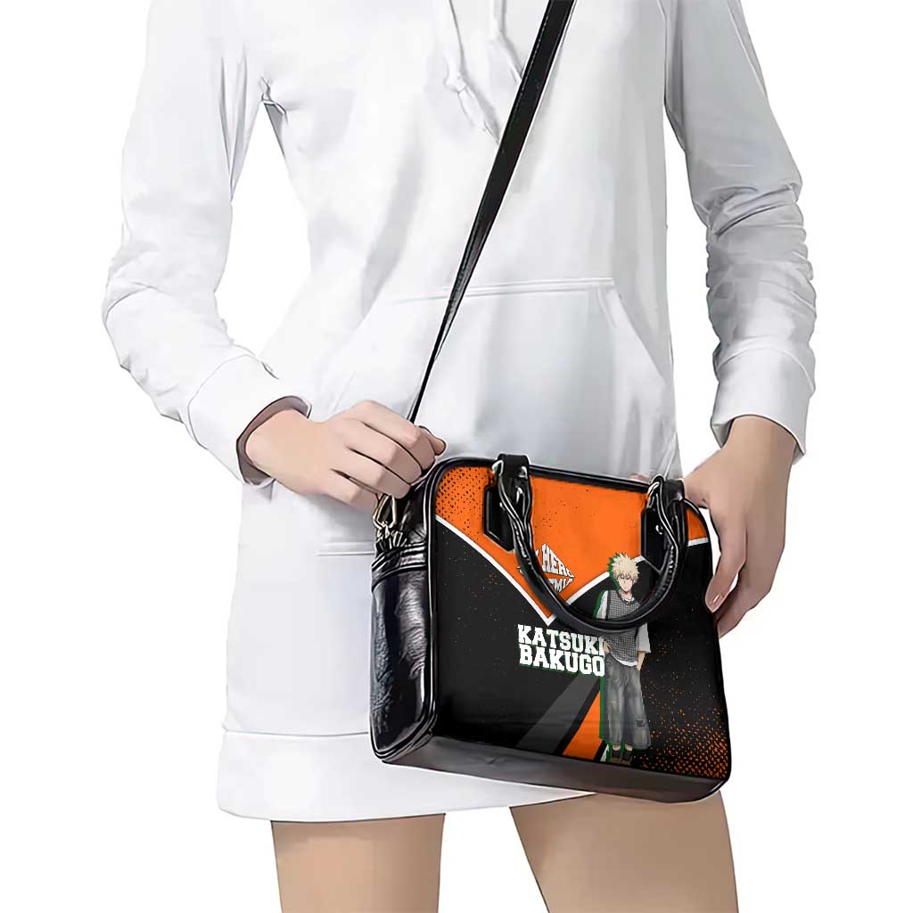 Katsuki Bakugo My Hero Academia Shoulder Handbag Anime Grunge Splatter Graphic Style