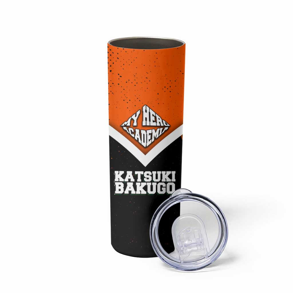 Katsuki Bakugo My Hero Academia Skinny Tumbler Anime Grunge Splatter Graphic Style