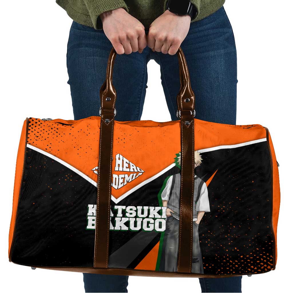 Katsuki Bakugo My Hero Academia Travel Bag Anime Grunge Splatter Graphic Style