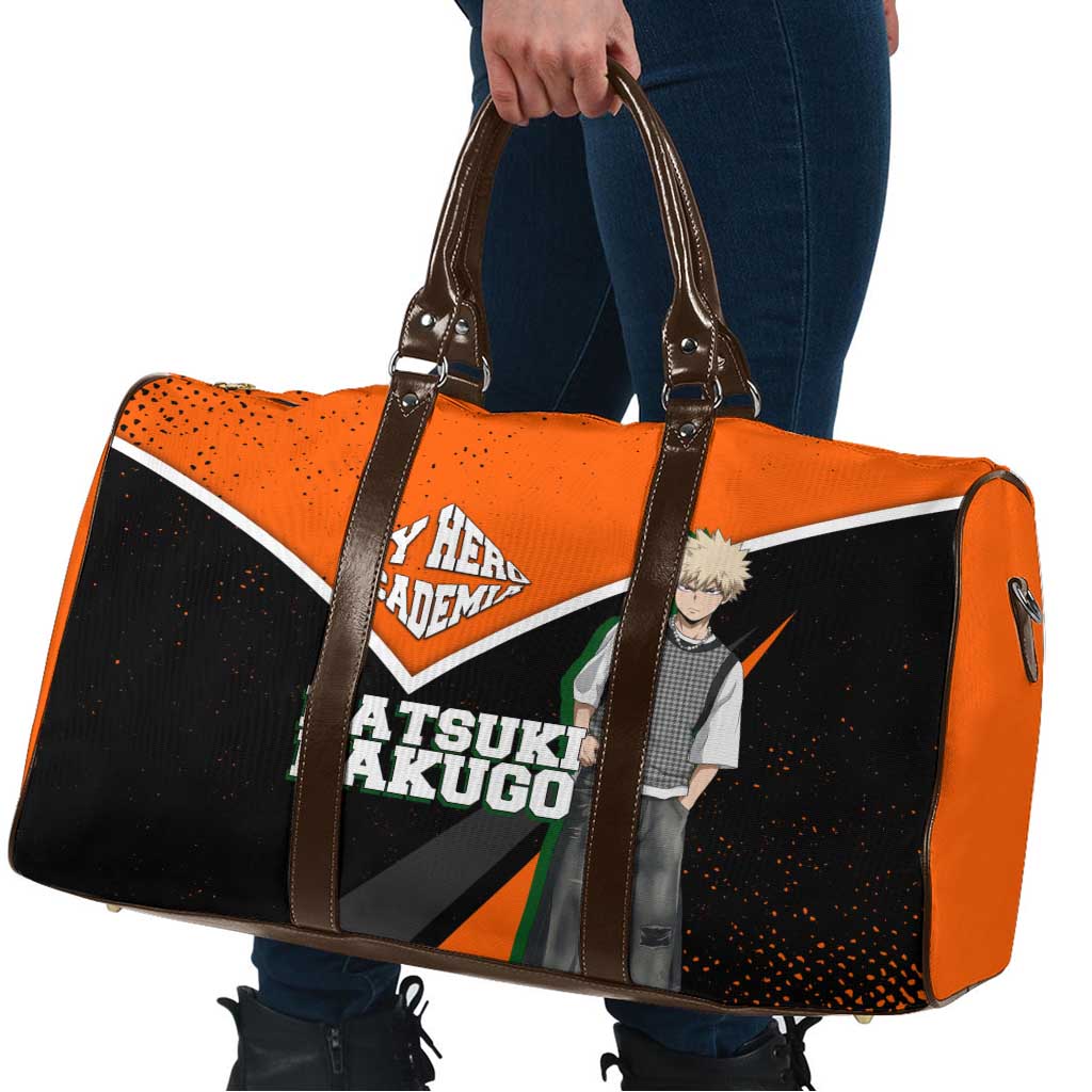 Katsuki Bakugo My Hero Academia Travel Bag Anime Grunge Splatter Graphic Style