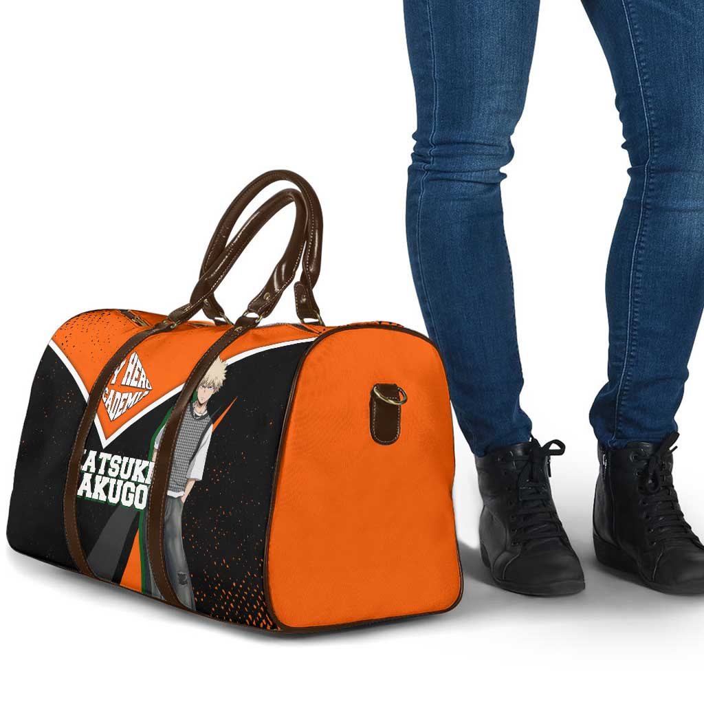 Katsuki Bakugo My Hero Academia Travel Bag Anime Grunge Splatter Graphic Style