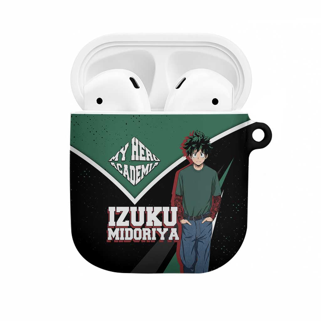 Izuku Midoriya My Hero Academia AirPods Case Anime Grunge Splatter Graphic Style