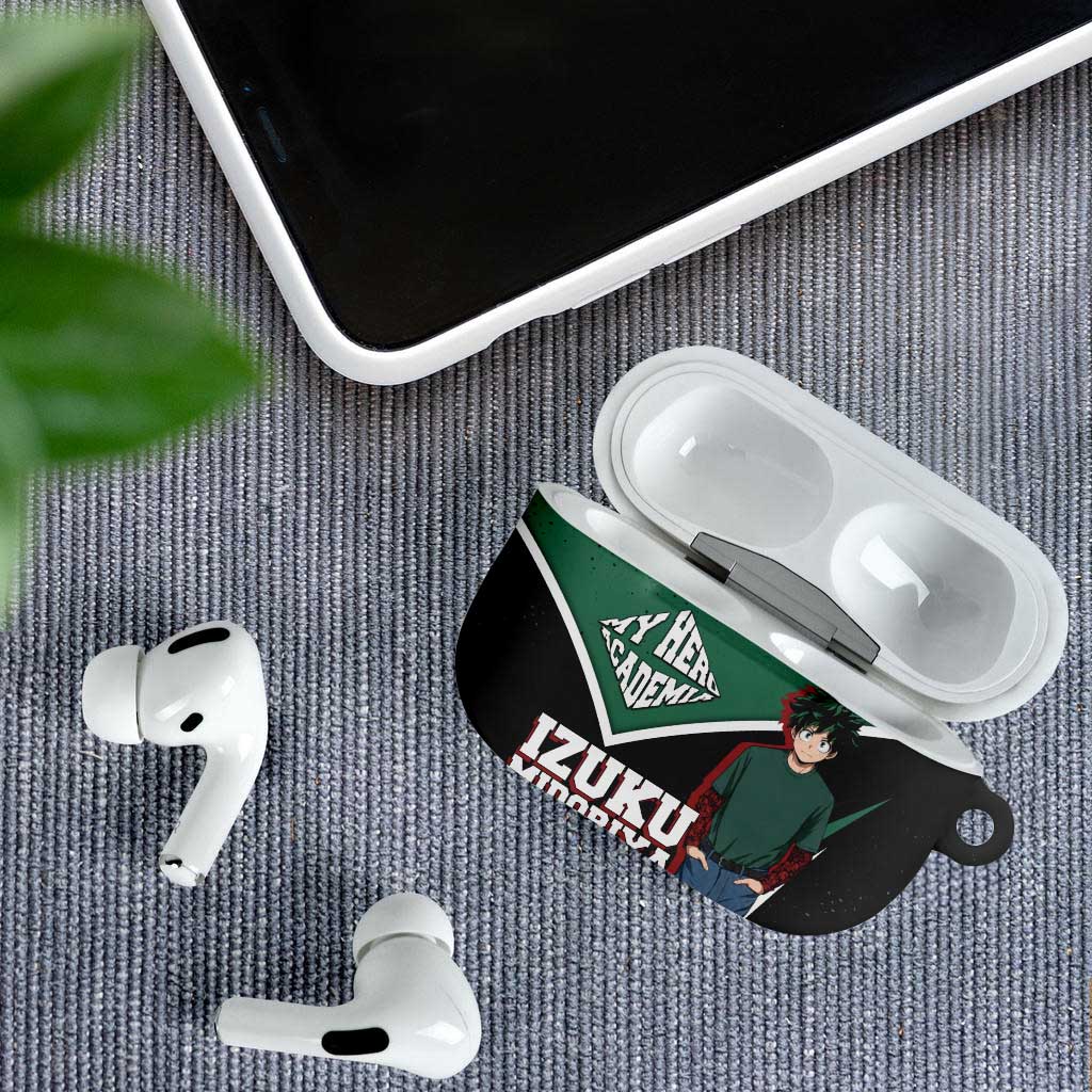 Izuku Midoriya My Hero Academia AirPods Case Anime Grunge Splatter Graphic Style