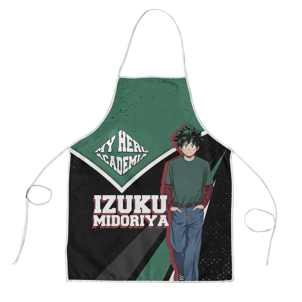 Izuku Midoriya My Hero Academia Apron Anime Grunge Splatter Graphic Style
