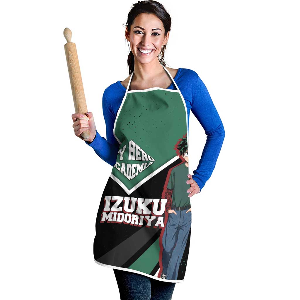 Izuku Midoriya My Hero Academia Apron Anime Grunge Splatter Graphic Style
