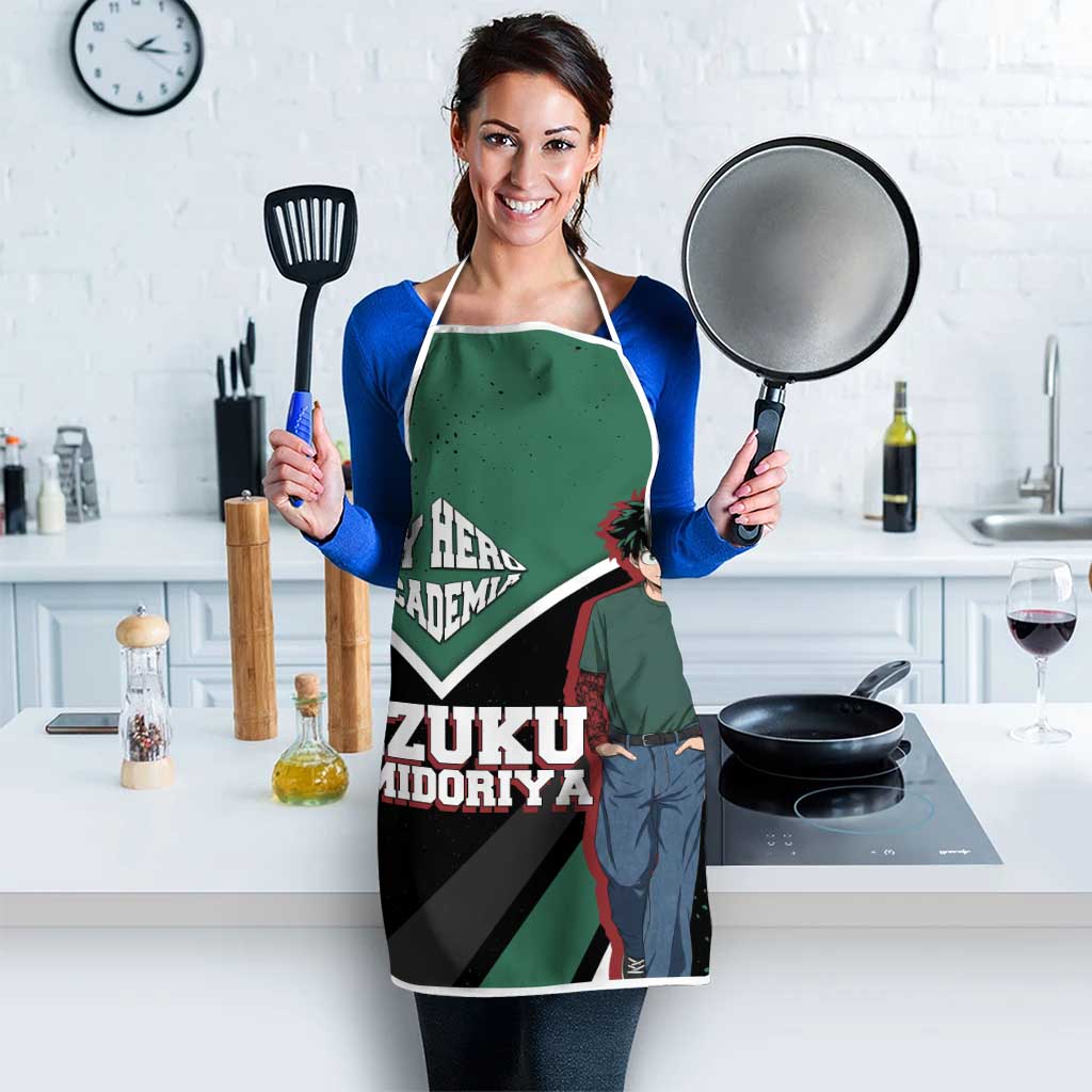 Izuku Midoriya My Hero Academia Apron Anime Grunge Splatter Graphic Style