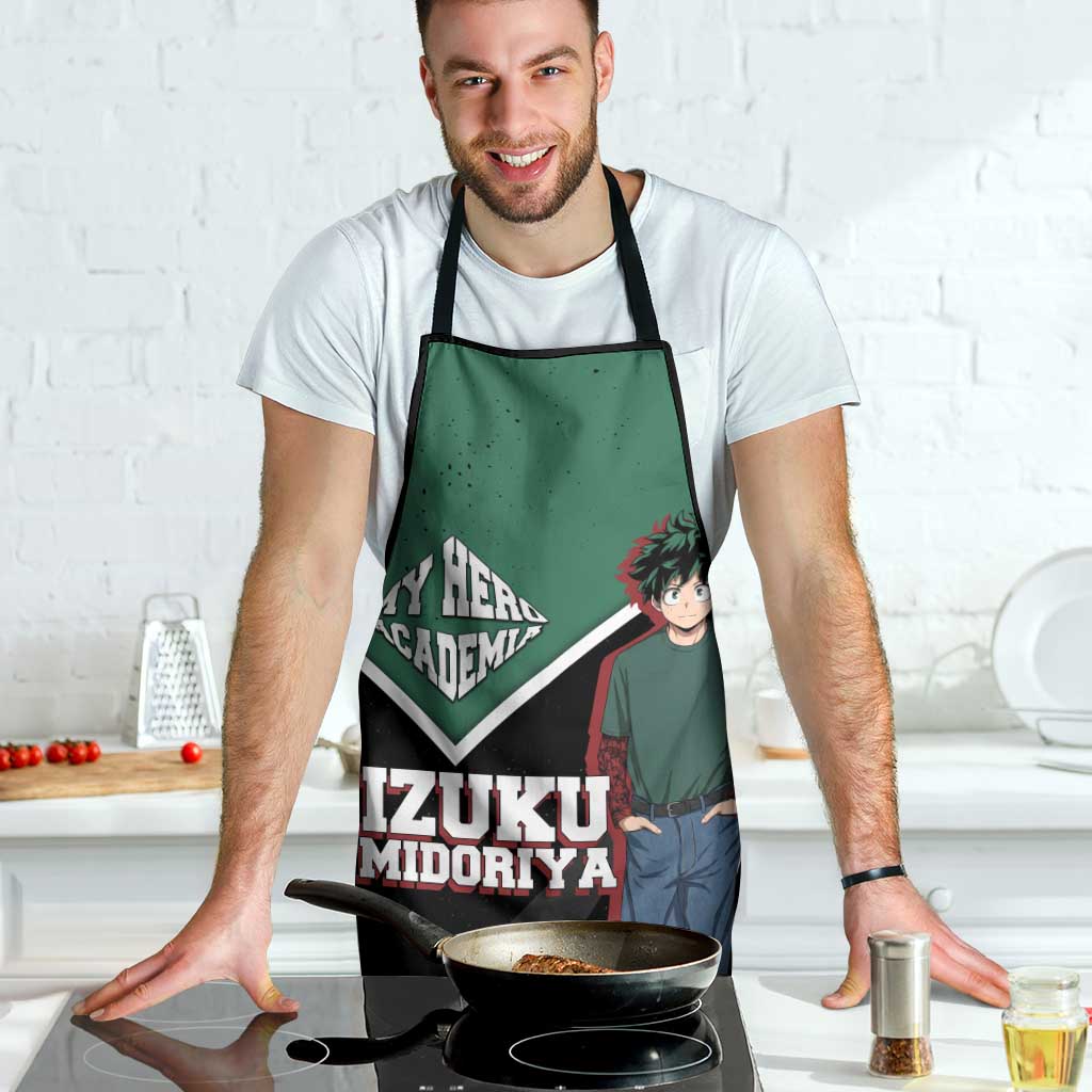 Izuku Midoriya My Hero Academia Apron Anime Grunge Splatter Graphic Style