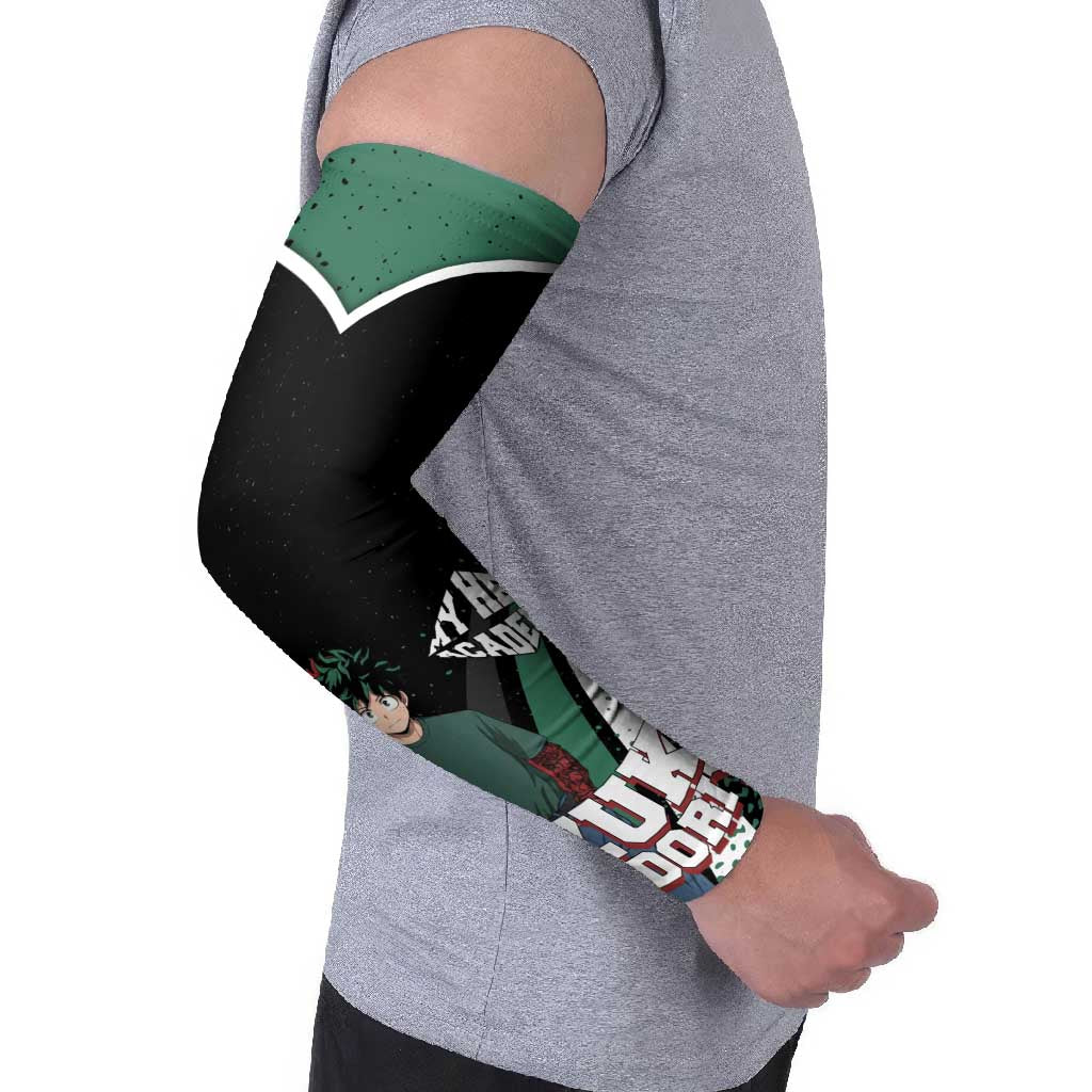 Izuku Midoriya My Hero Academia Arm Sleeves Anime Grunge Splatter Graphic Style