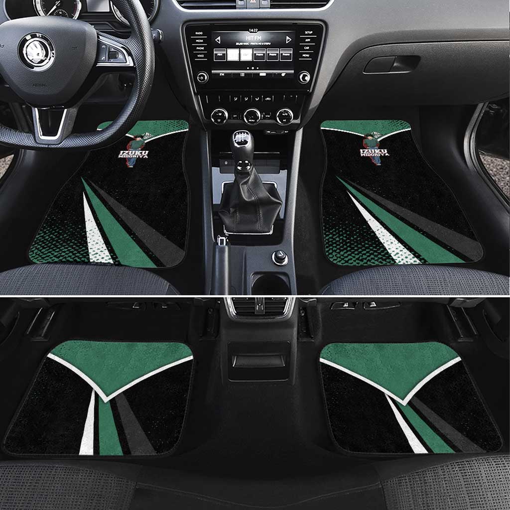 Izuku Midoriya My Hero Academia Car Mats Anime Grunge Splatter Graphic Style