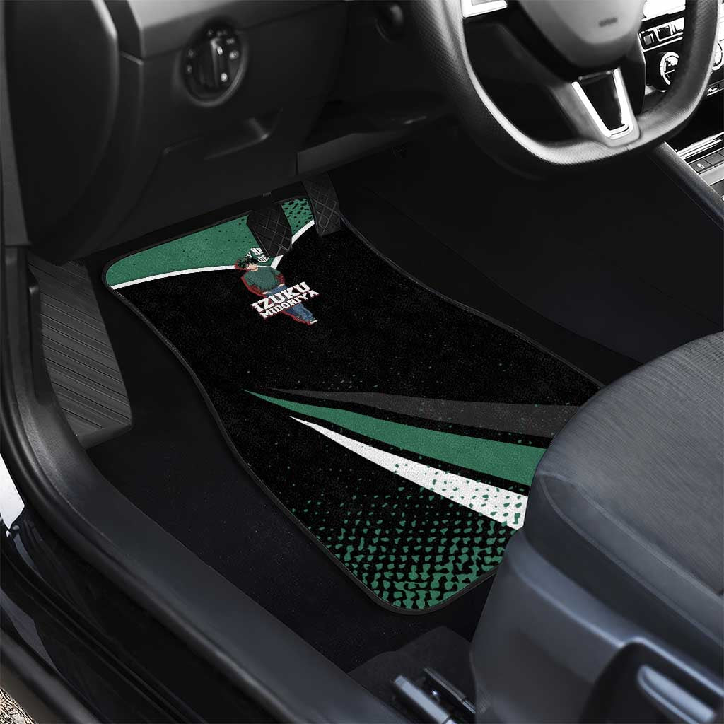 Izuku Midoriya My Hero Academia Car Mats Anime Grunge Splatter Graphic Style