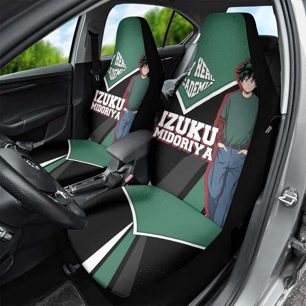 Izuku Midoriya My Hero Academia Car Seat Cover Anime Grunge Splatter Graphic Style
