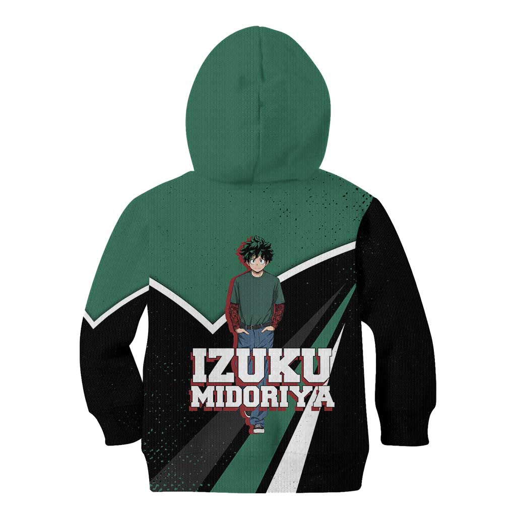 Izuku Midoriya My Hero Academia Kid Hoodie Anime Grunge Splatter Graphic Style