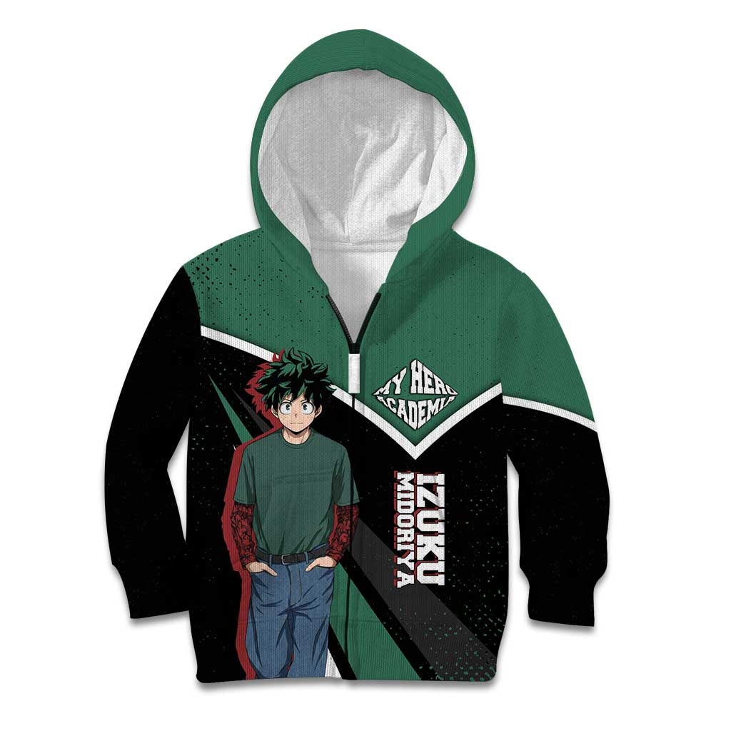 Izuku Midoriya My Hero Academia Kid Hoodie Anime Grunge Splatter Graphic Style