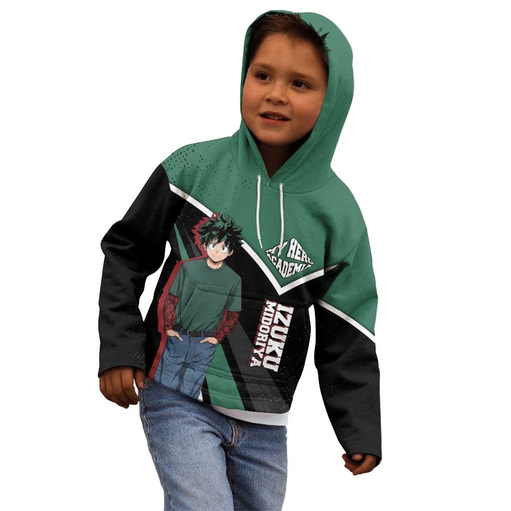 Izuku Midoriya My Hero Academia Kid Hoodie Anime Grunge Splatter Graphic Style