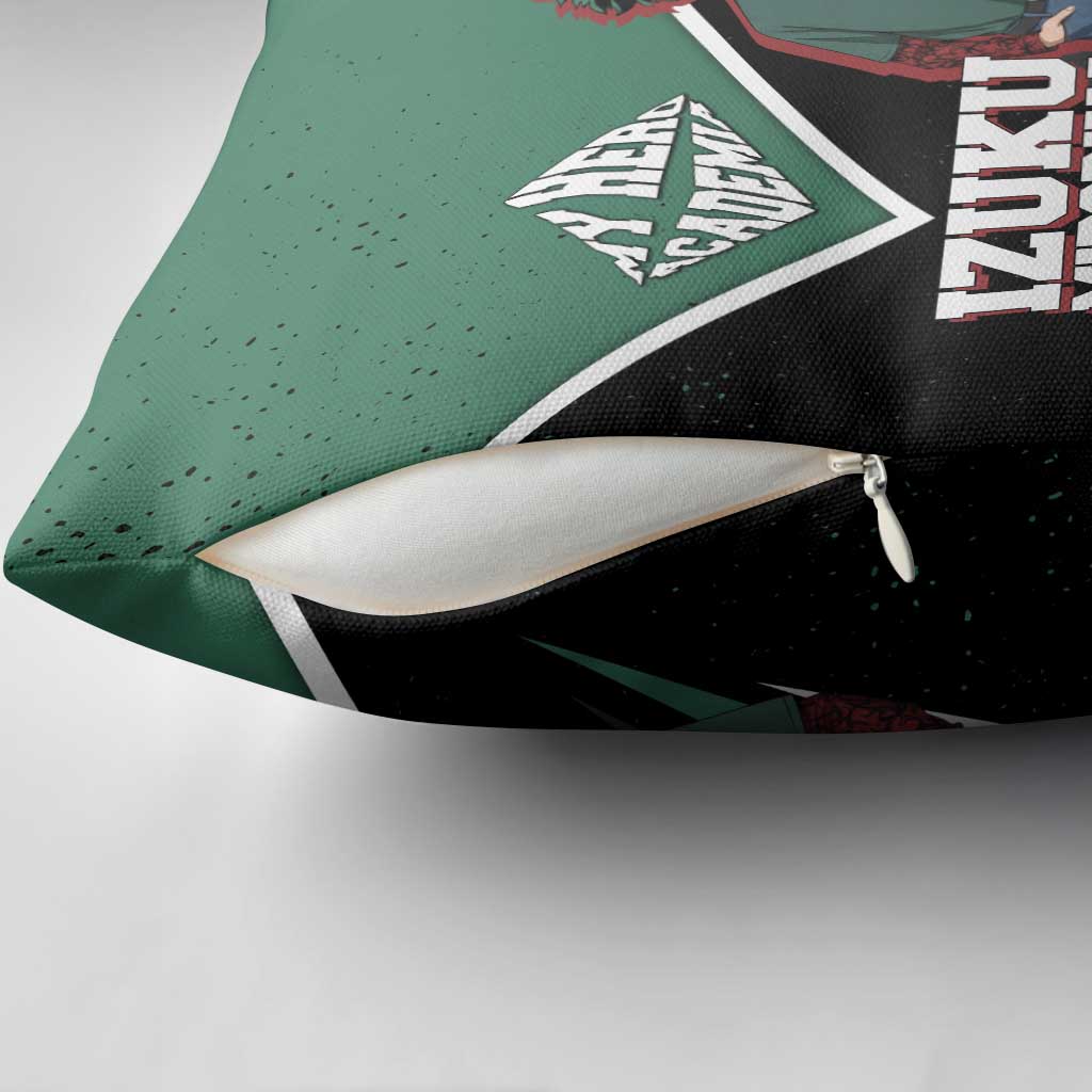 Izuku Midoriya My Hero Academia Pillow Cover Anime Grunge Splatter Graphic Style