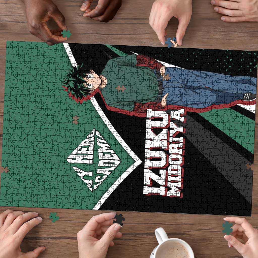 Izuku Midoriya My Hero Academia Puzzle Anime Grunge Splatter Graphic Style