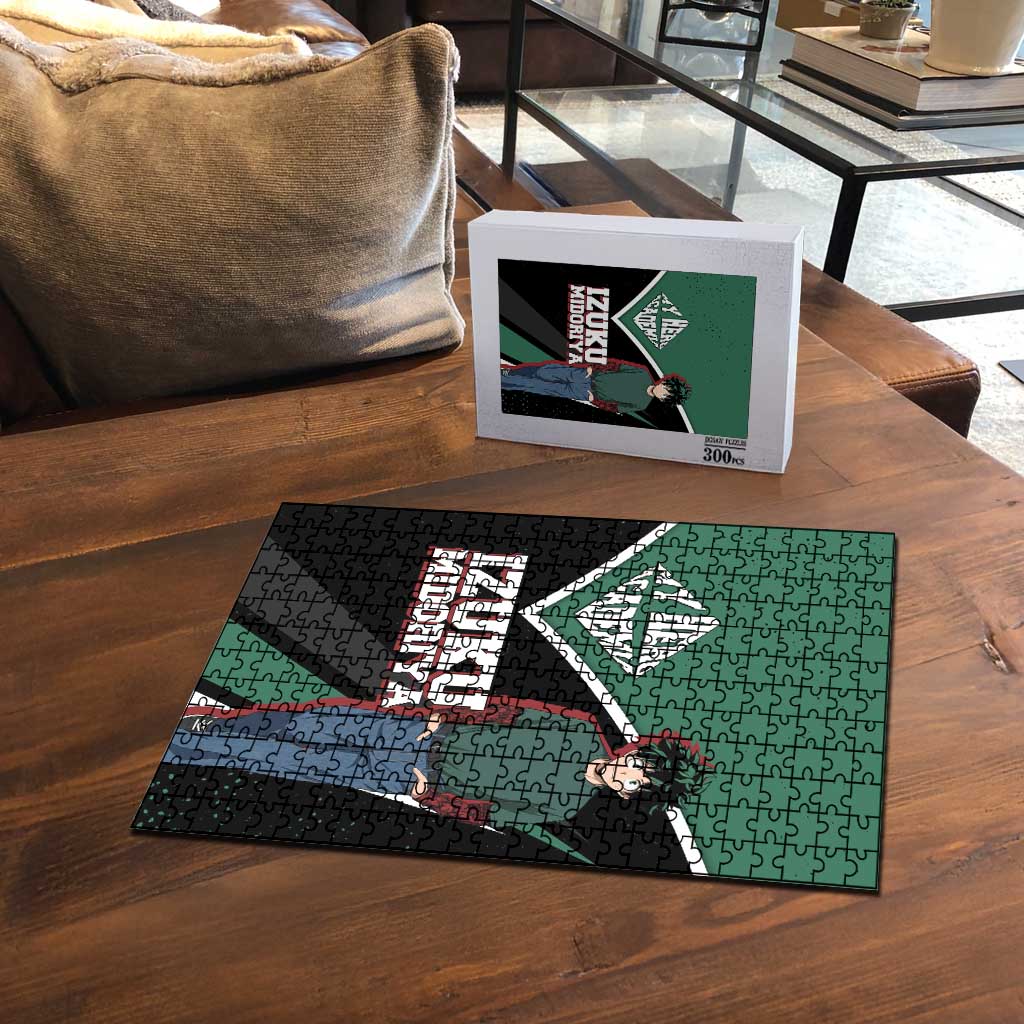 Izuku Midoriya My Hero Academia Puzzle Anime Grunge Splatter Graphic Style