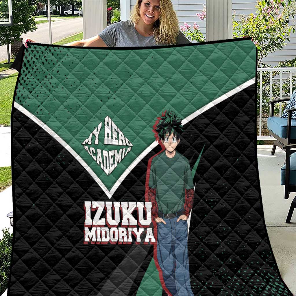 Izuku Midoriya My Hero Academia Quilt Anime Grunge Splatter Graphic Style