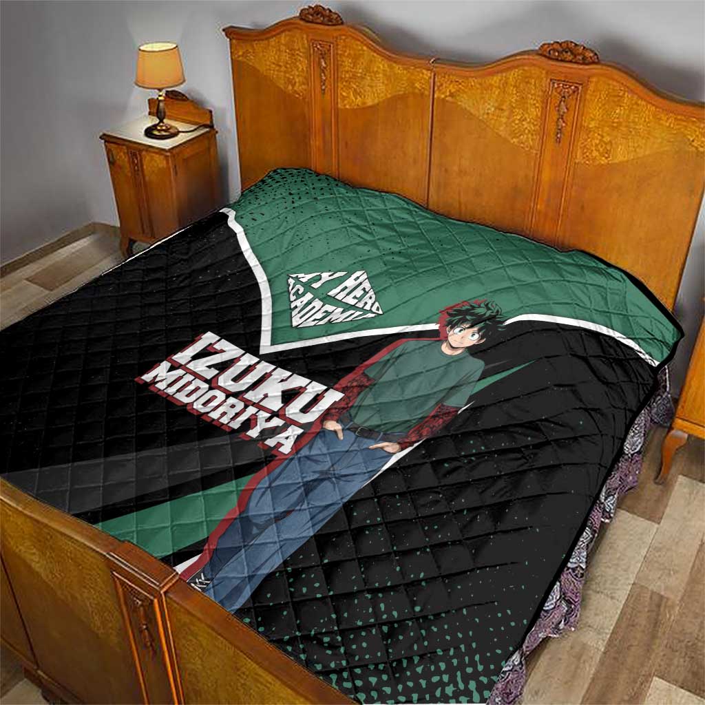 Izuku Midoriya My Hero Academia Quilt Anime Grunge Splatter Graphic Style