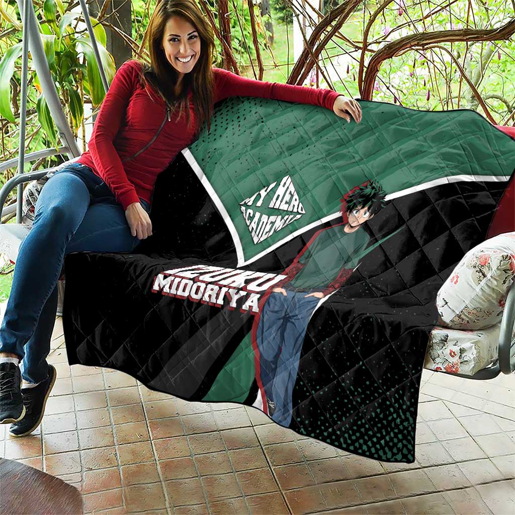 Izuku Midoriya My Hero Academia Quilt Anime Grunge Splatter Graphic Style