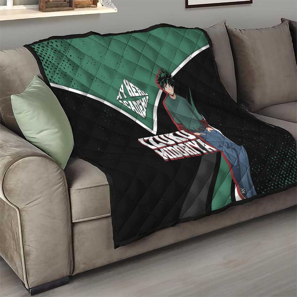 Izuku Midoriya My Hero Academia Quilt Anime Grunge Splatter Graphic Style