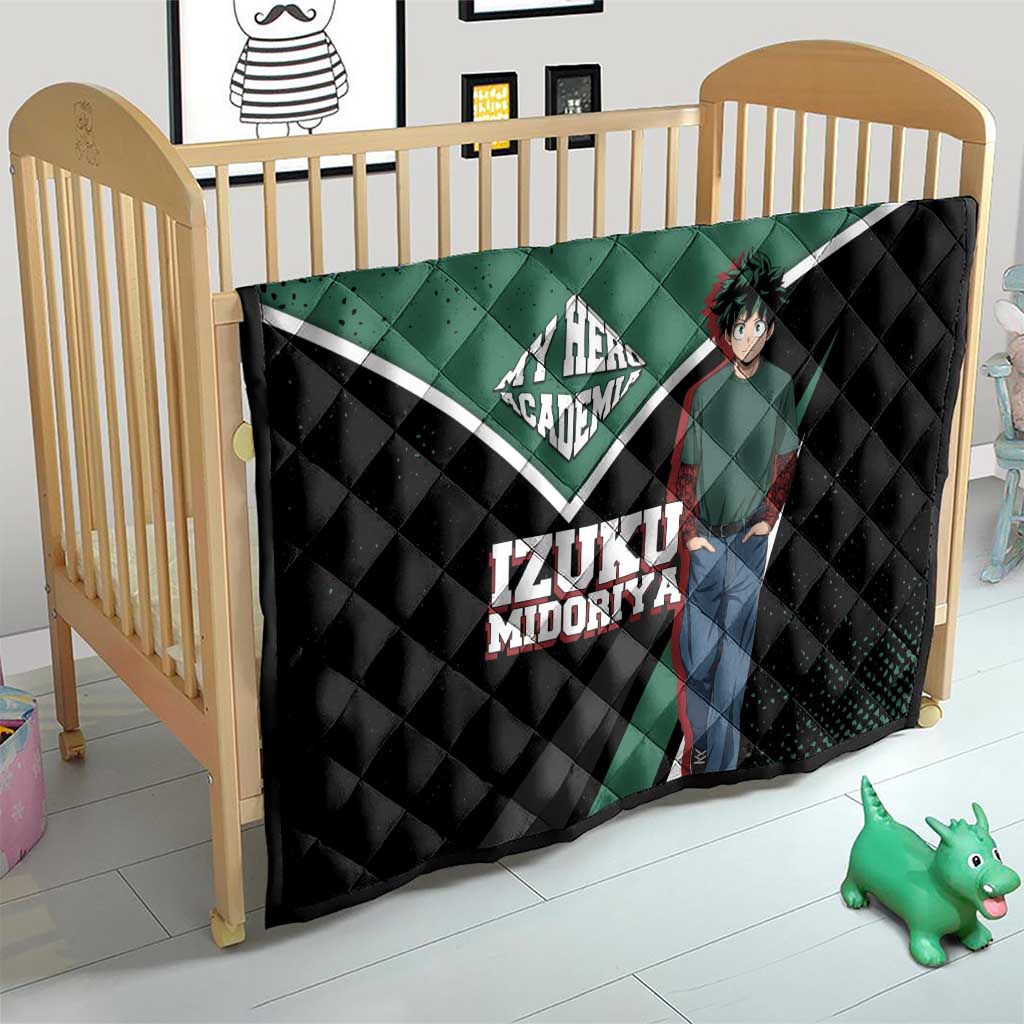 Izuku Midoriya My Hero Academia Quilt Anime Grunge Splatter Graphic Style