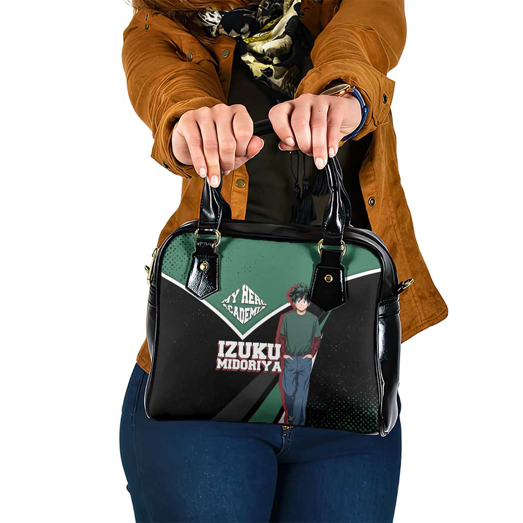 Izuku Midoriya My Hero Academia Shoulder Handbag Anime Grunge Splatter Graphic Style