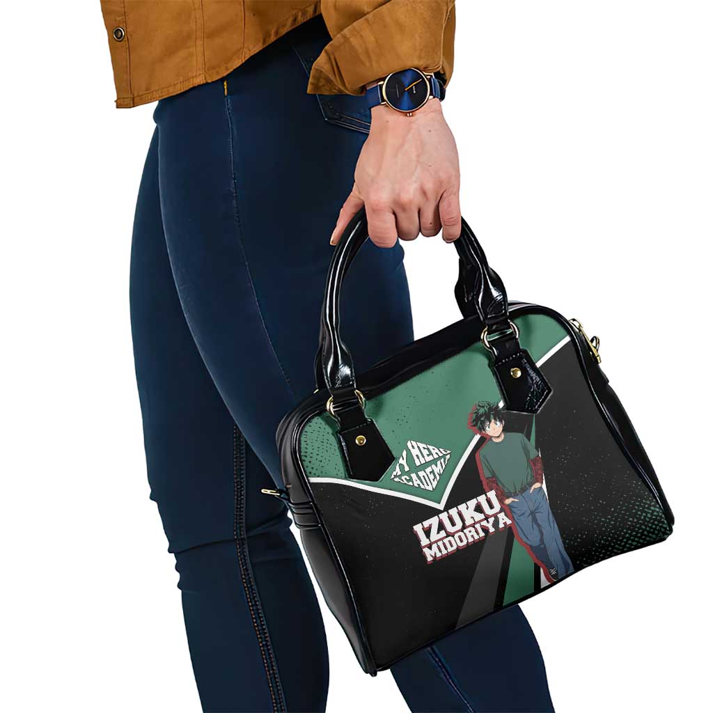 Izuku Midoriya My Hero Academia Shoulder Handbag Anime Grunge Splatter Graphic Style