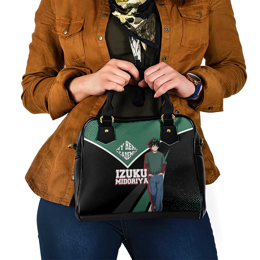 Izuku Midoriya My Hero Academia Shoulder Handbag Anime Grunge Splatter Graphic Style