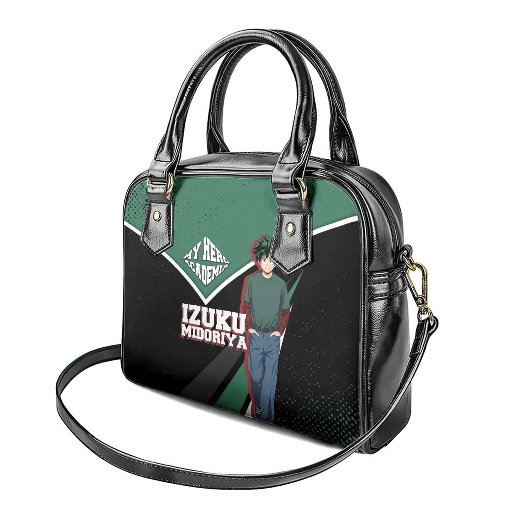 Izuku Midoriya My Hero Academia Shoulder Handbag Anime Grunge Splatter Graphic Style