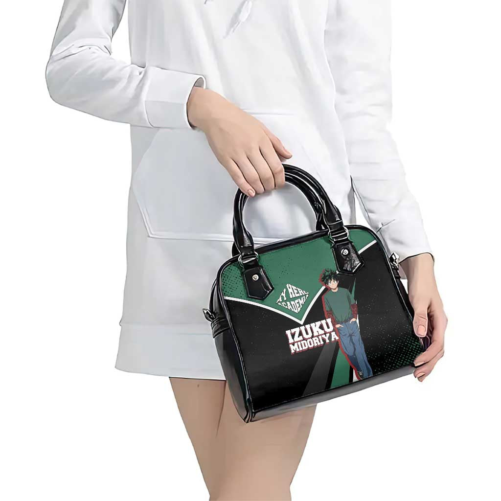 Izuku Midoriya My Hero Academia Shoulder Handbag Anime Grunge Splatter Graphic Style