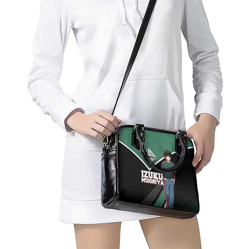 Izuku Midoriya My Hero Academia Shoulder Handbag Anime Grunge Splatter Graphic Style