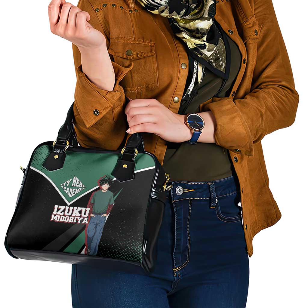 Izuku Midoriya My Hero Academia Shoulder Handbag Anime Grunge Splatter Graphic Style