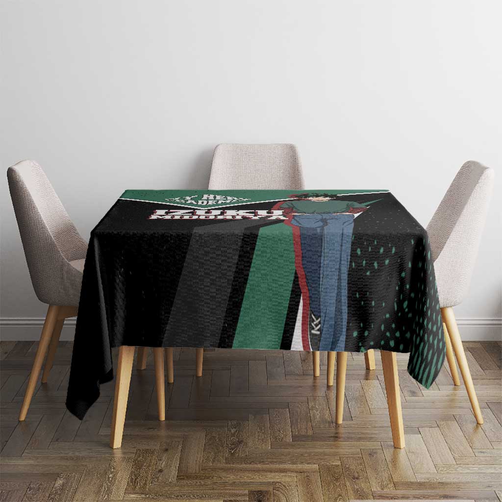 Izuku Midoriya My Hero Academia Tablecloth Anime Grunge Splatter Graphic Style
