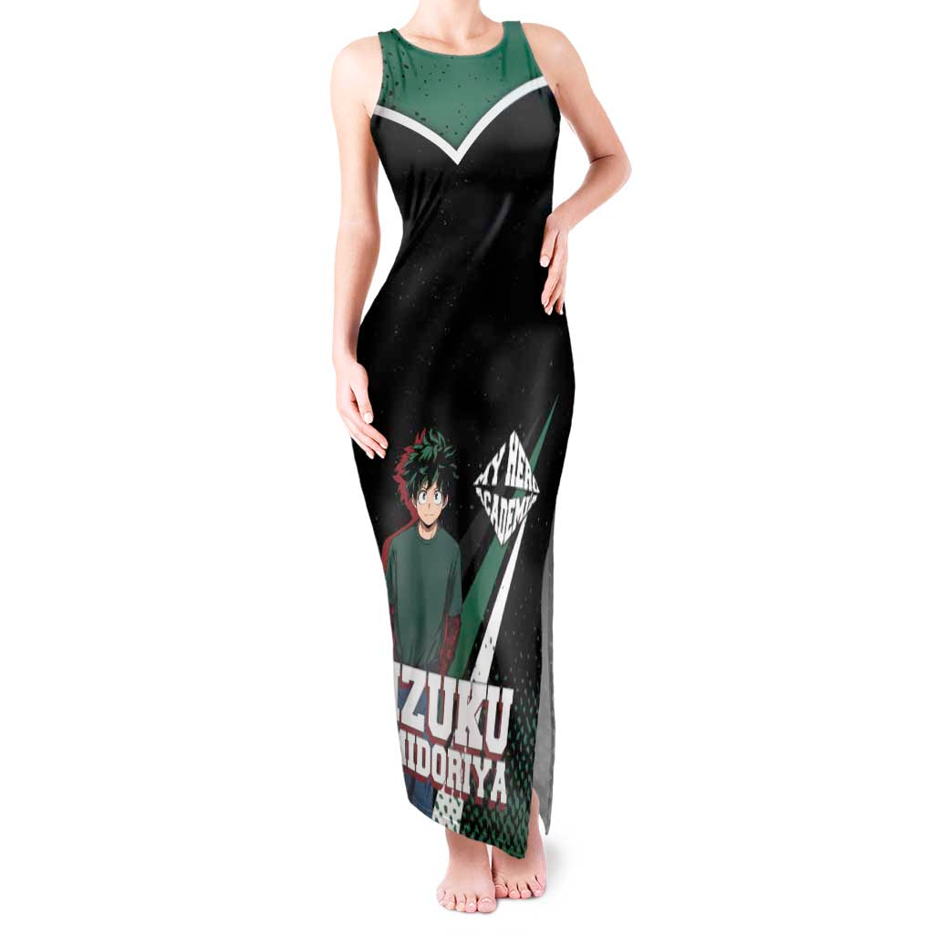 Izuku Midoriya My Hero Academia Tank Maxi Dress Anime Grunge Splatter Graphic Style