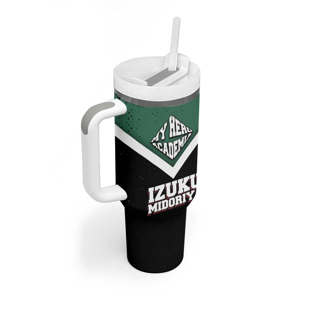 Izuku Midoriya My Hero Academia Tumbler With Handle Anime Grunge Splatter Graphic Style
