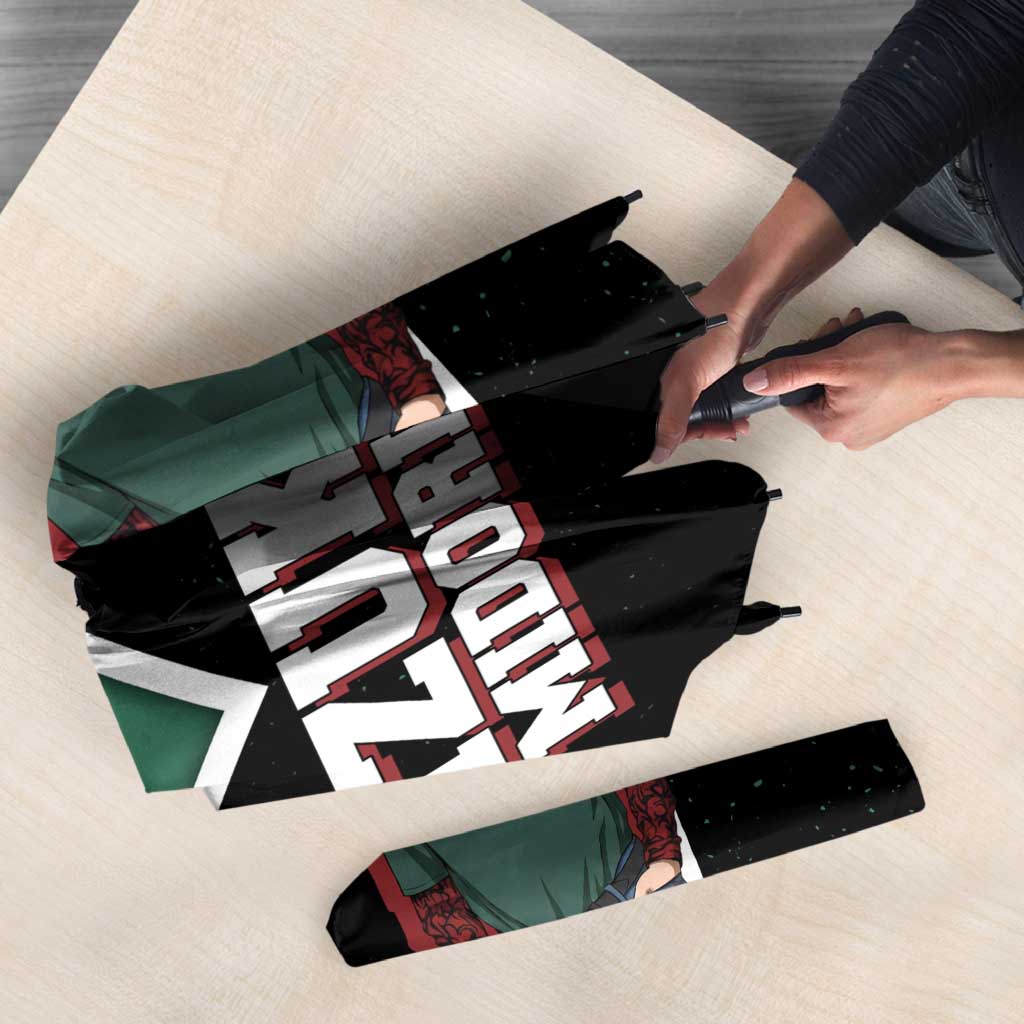 Izuku Midoriya My Hero Academia Umbrella Anime Grunge Splatter Graphic Style