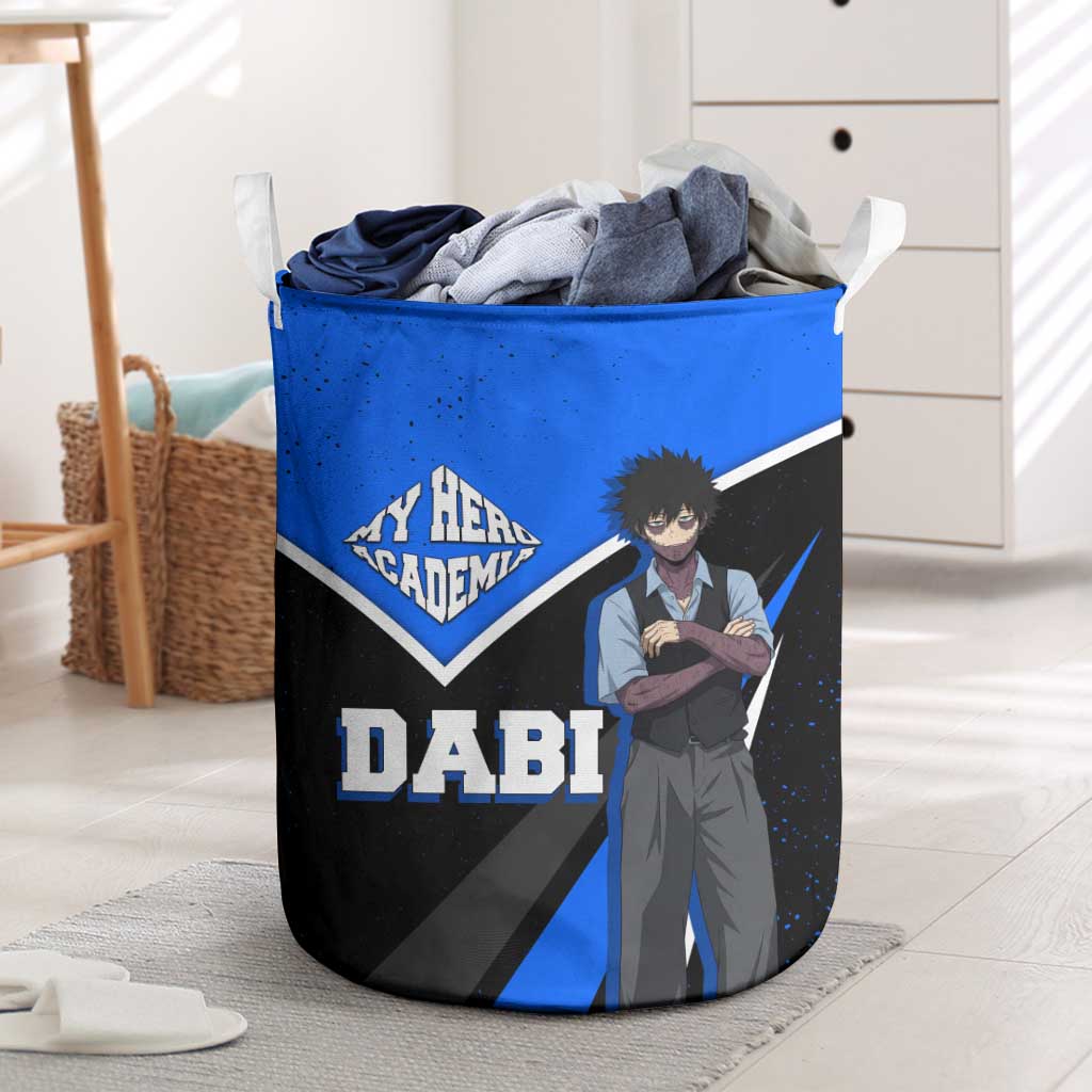 Dabi My Hero Academia Laundry Basket Anime Grunge Splatter Graphic Style