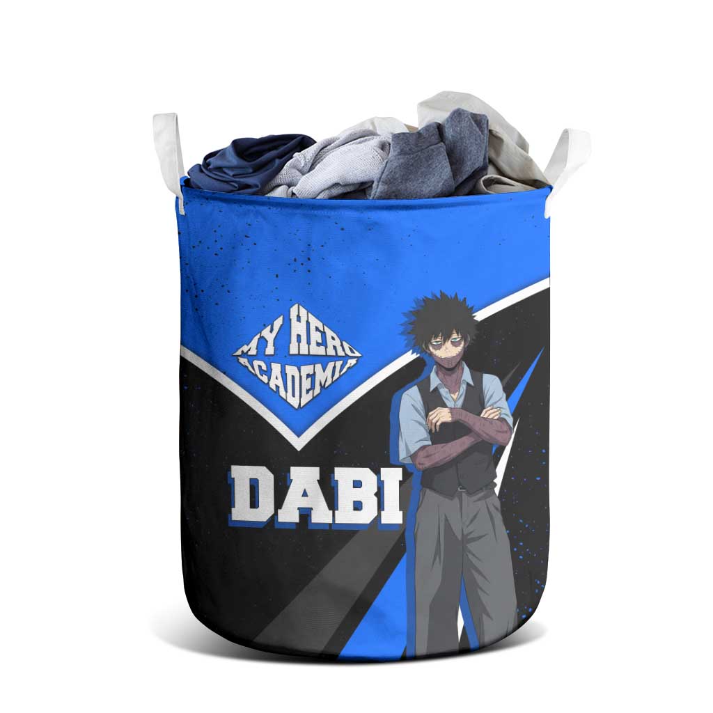 Dabi My Hero Academia Laundry Basket Anime Grunge Splatter Graphic Style