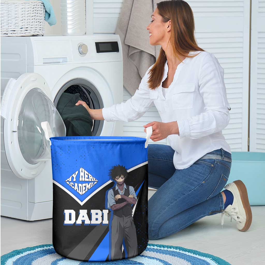 Dabi My Hero Academia Laundry Basket Anime Grunge Splatter Graphic Style