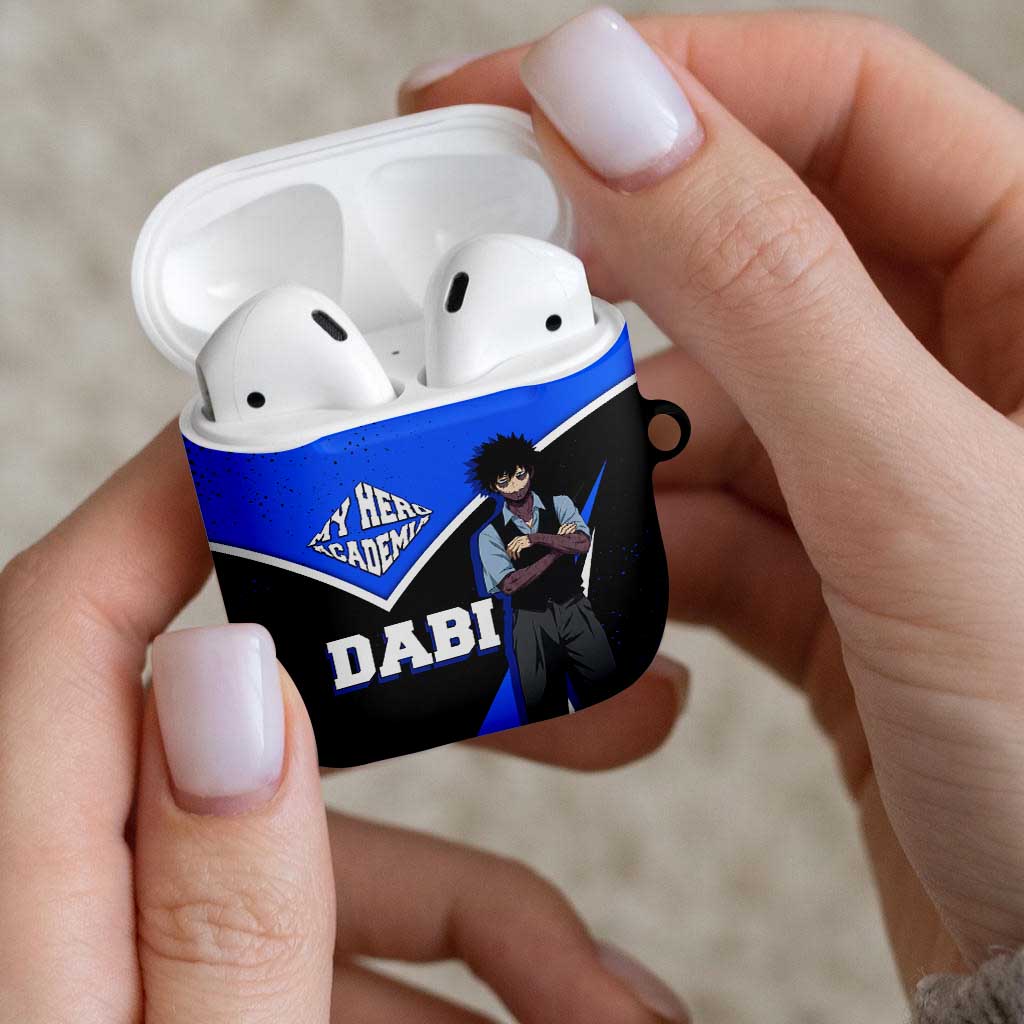 Dabi My Hero Academia AirPods Case Anime Grunge Splatter Graphic Style