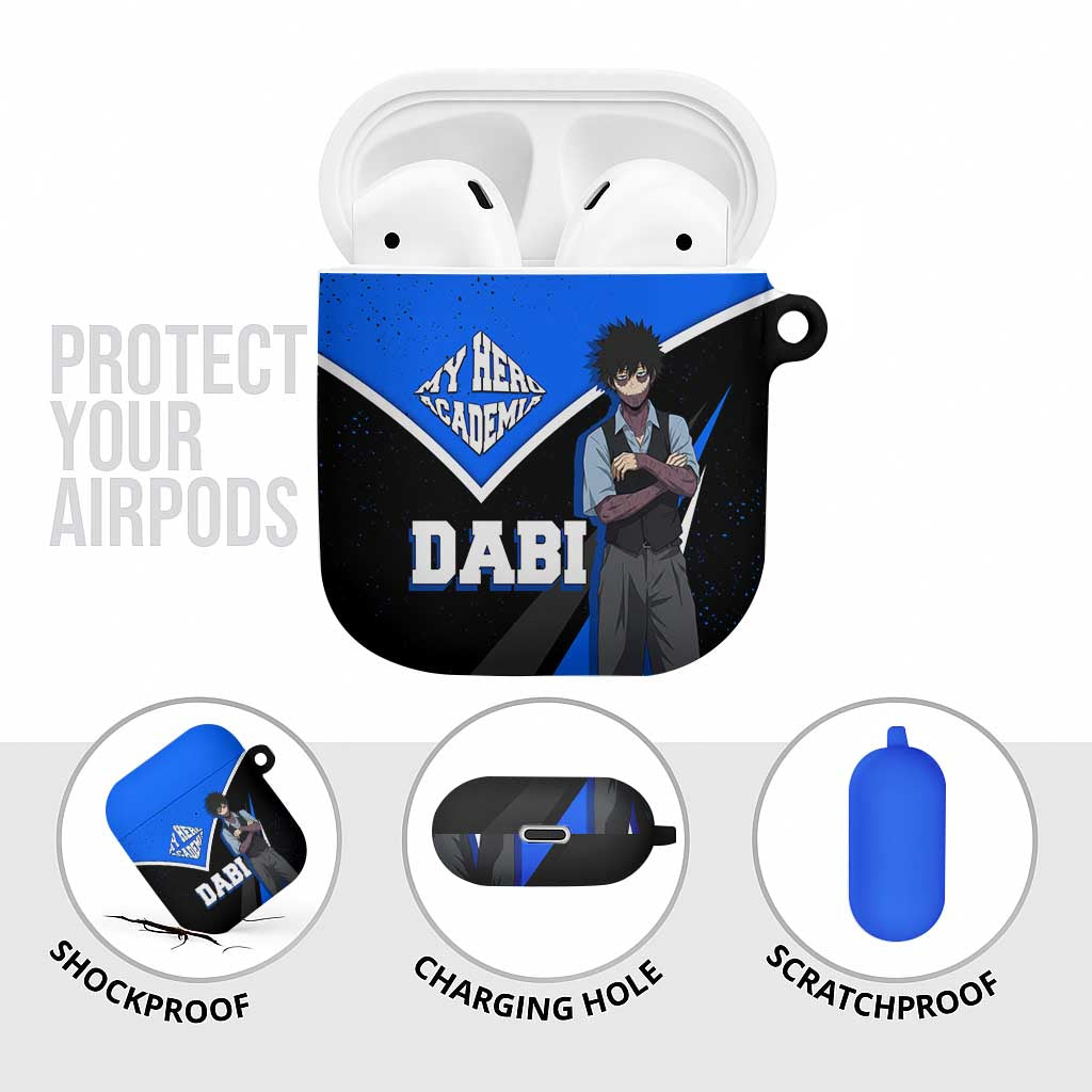 Dabi My Hero Academia AirPods Case Anime Grunge Splatter Graphic Style
