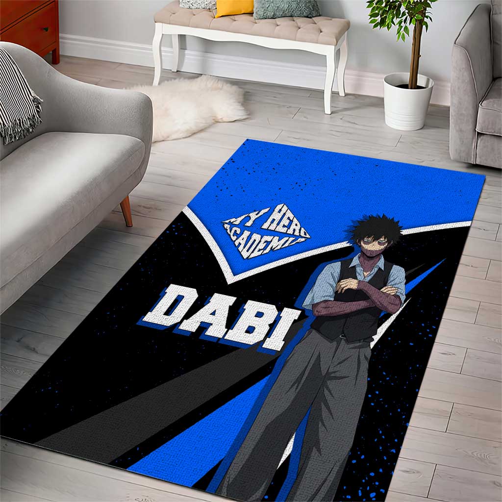 Dabi My Hero Academia Area Rug Anime Grunge Splatter Graphic Style