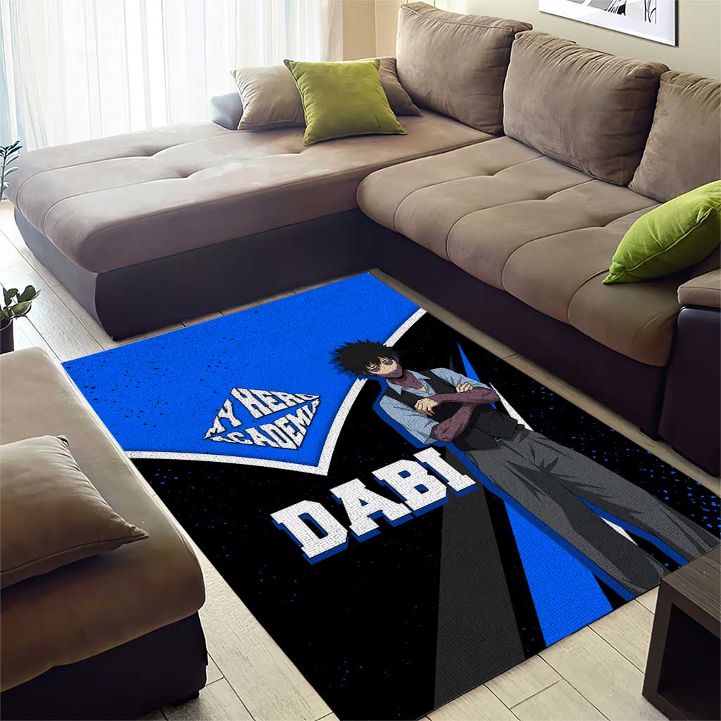 Dabi My Hero Academia Area Rug Anime Grunge Splatter Graphic Style